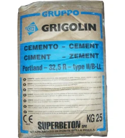 Grigolin Cementi Malte E Intonaci|Sacco cemento "32.5 r" grigio 25 kg