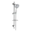 Idro-Bric Docce E Accessori|Saliscendi doccia idro bric "leonida" cromato con porta sapone, asta diametro 25 cm