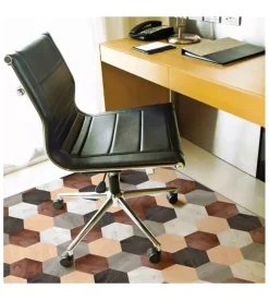 Clearance Salvapavimenti "mixed wood" in vinile spessorato, 100x150 cm Tessile D'Arredo