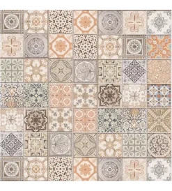 Tessile D'Arredo- Salvapavimenti "persian tiles" in vinile spessorato, 100x150 cm