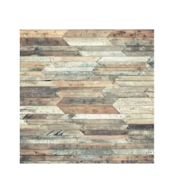 Tessile D'Arredo- Salvapavimenti "vintage wood" in vinile spessorato, 100x150 cm