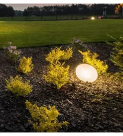 Illuminazione Per Esterno|Sasso luminoso decorativo per esterno led rgb 28x21x17 cm