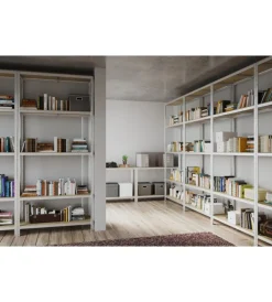 Hot Scaffale 4 ripiani in metallo e legno 