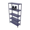 Officina E Garage-Grima Scaffale 5 ripiani in metallo "ettore" blu portata 400 kg 100x40x187 cm