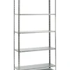 Officina E Garage- Scaffale essenza in metallo 5 ripiani 100x30x187 cm