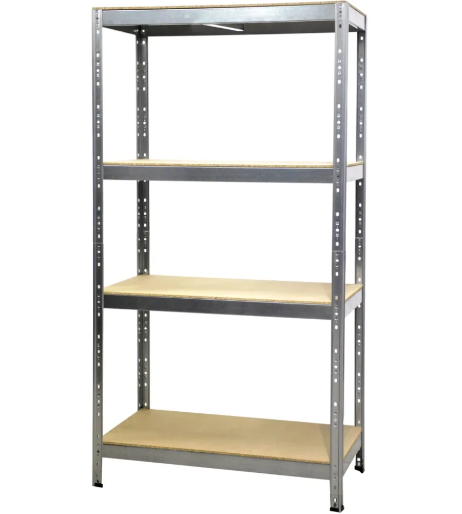 Clearance Scaffale in metalllo "joker" in kit con 4 ripiani, 120x50x180 cm - Officina E Garage