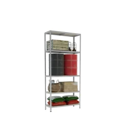 Best Scaffali 4 ripiani in metallo "joker" portata 175 kg 90x40x174 cm Officina E Garage