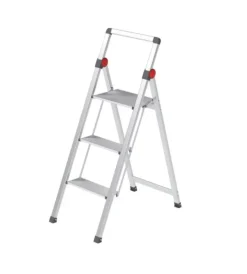 Online Scala 3 gradini "mini slimstep" in alluminio, 65x17x42 cm Scale E Sgabelli