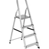 New Scala essenza in alluminio "everest" con 4 gradini e portata massima 150 kg 76x42x128 cm Scale E Sgabelli