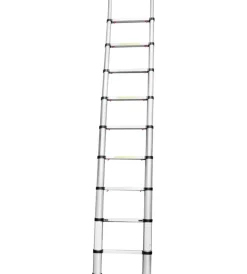 Brunner Campeggio|Scala telescopica "laddy air" in alluminio con piedini antiscivolo e chiusura servoassistita, 293x47x8,4 cm