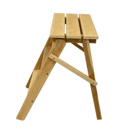 Scale E Sgabelli|Scaletta in legno di faggio 3 gradini, 55x60x32 cm