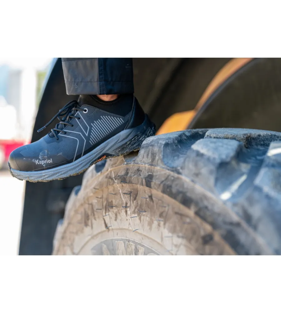 Scarpe Antinfortunistiche|Scarpe Antinfortunistiche-Kapriol Scarpa antinfortunistica con alzata a calza "dune micro sock" grigio tg 45