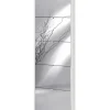 Sale Scarpiera bianca con 5 ante a specchio, 63x18x190 cm Scarpiere