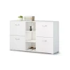 Online Scarpiera da ingresso "venere" con 4 ante colore bianco, 125x35x75 cm Scarpiere
