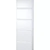 Scarpiere|Scarpiera metallo bianca con 5 ante 50x15x168 cm