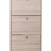 Sarmog Scarpiere|Scarpiera olmo con 3 ante, 63x18x117 cm
