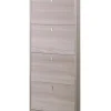 New Scarpiera olmo con 4 ante, 63x18x154 cm Scarpiere