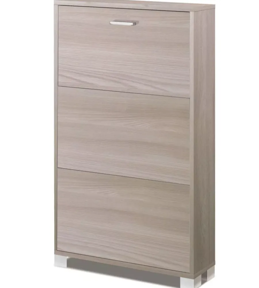Scarpiere-Sarmog Scarpiera olmo con 3 ante, 70x118x18 cm