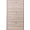 Scarpiere-Sarmog Scarpiera olmo con 3 ante e 1 cassetto, 63x29x127 cm