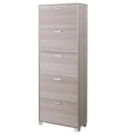 Scarpiere-Sarmog Scarpiera olmo con 5 ante, 70x190x29 cm