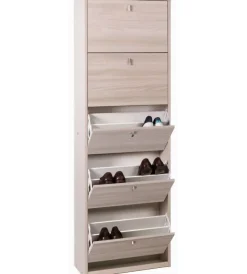 Sarmog Scarpiere|Scarpiera olmo con 5 ante, 63x29x190 cm