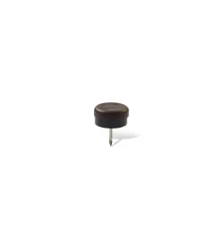 Accessori- Scivoli in plastica e gomma tondi con chiodo ø 30 mm - marrone - 8 pz.