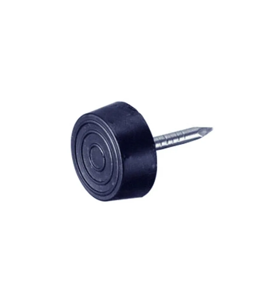 Accessori- Scivoli in pvc neri con chiodo ø 20 mm. 8 pz.