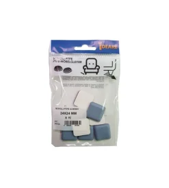 Accessori|Scivoli ptfe adesivi quadrati 24 x 24 mm. - grigio - 8 pz.