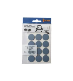 Accessori- Scivoli ptfe adesivi tondi fustellati ø 22 mm. - grigio - 12 pz.