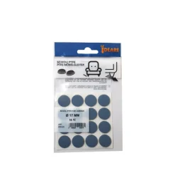 Accessori- Scivoli ptfe adesivi tondi fustellati ø 17 mm. - grigio - 16 pz.