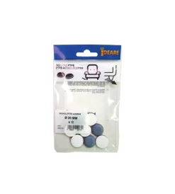 New Scivoli ptfe adesivi tondi ø 25 mm. - grigio - 8 pz. Accessori
