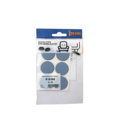 Scivoli ptfe adesivi tondi fustellati ø 28 mm. - grigio - 6 pz. Accessori
