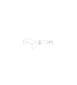 Clearance Scrivania bianca, 150x73x73 cm Scrivanie E Cassettiere
