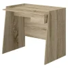 Outlet Scrivania con piano estraibile colore rovere armonia 90x45x74 cm Scrivanie E Cassettiere