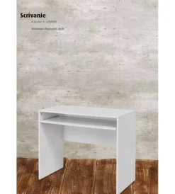 Clearance Scrivania con piano estraibile colore bianco armonia 90x45x74 cm Scrivanie E Cassettiere