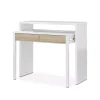 Sale Scrivania consolle estensibile bianca con cassetti rovere Scrivanie E Cassettiere