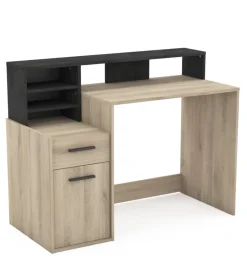 Scrivanie E Cassettiere|Scrivania "delphi" legno e nero, 126,2x59,8x93,5 cm