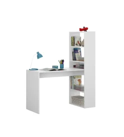 Best Scrivania e libreria reversibile "duplo" bianca, 120x53x144 cm Scrivanie E Cassettiere