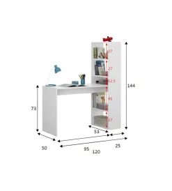 Best Scrivania e libreria reversibile 