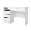 Scrivanie E Cassettiere- Scrivania "paris" con cassetti bianco 109,3,48,5x75,6 cm