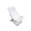 Discount Sdraio da giardino essenza "capri" in acciaio e pvc ecrù 87x86x60 cm Mobili Da Giardino E Accessori