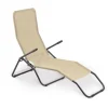Mobili Da Giardino E Accessori- Sdraio da giardino essenza "formentera" in acciaio e textilene beige 57x140x96 cm