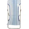Discount Sdraio da giardino essenza "beach" in acciaio e textilene riga azzurra 45x72x70 cm Mobili Da Giardino E Accessori