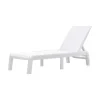 Mobili Da Giardino E Accessori-Keter Sdraio reclinabile e ripiegabile "formentera" in polipropilene bianco 187,5x58x29 cm