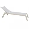 Mobili Da Giardino E Accessori- Sdraio reclinabile elica garden "formentera" in alluminio tortora 198x61x95 cm