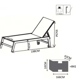Mobili Da Giardino E Accessori|Sdraio reclinabile elica garden 