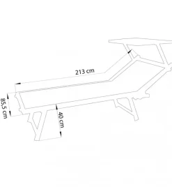 Mobili Da Giardino E Accessori|Sdraio regolabile elica garden "cefalu xxl" in alluminio blu 213x85x40 cm