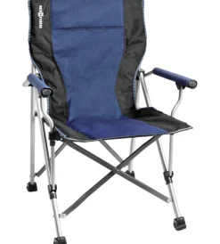 Outlet Sedia da campeggio "raptor classic" in acciaio e poliestere blu e nero 51x44x48/90 cm Campeggio