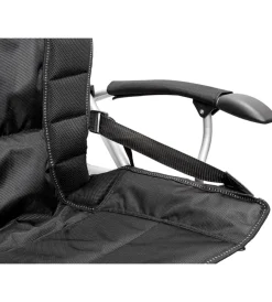Sale Sedia da campeggio "raptor xl" in acciaio e poliestere nero 65x63x110 cm Campeggio