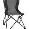 Brunner Campeggio|Sedia da campeggio "action equiframe" in acciaio e poliestere grigio e nero 50,5x57x46/77 cm